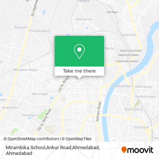 Mirambika School,Ankur Road,Ahmedabad map