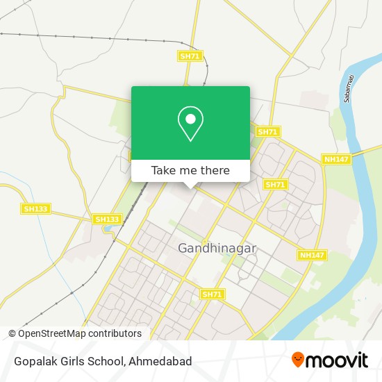 Gopalak Girls School map