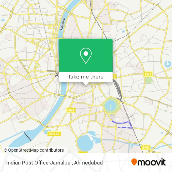 Indian Post Office-Jamalpur map