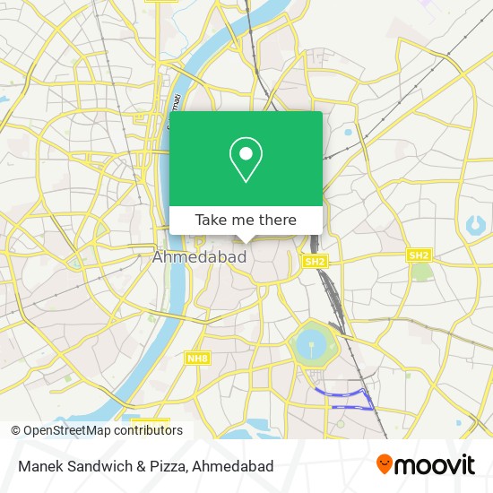 Manek Sandwich & Pizza map