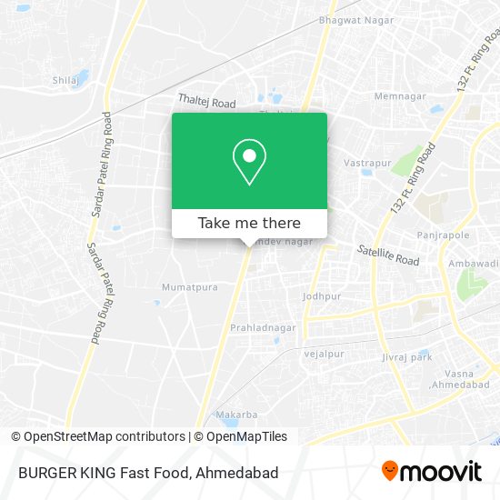 BURGER KING Fast Food map