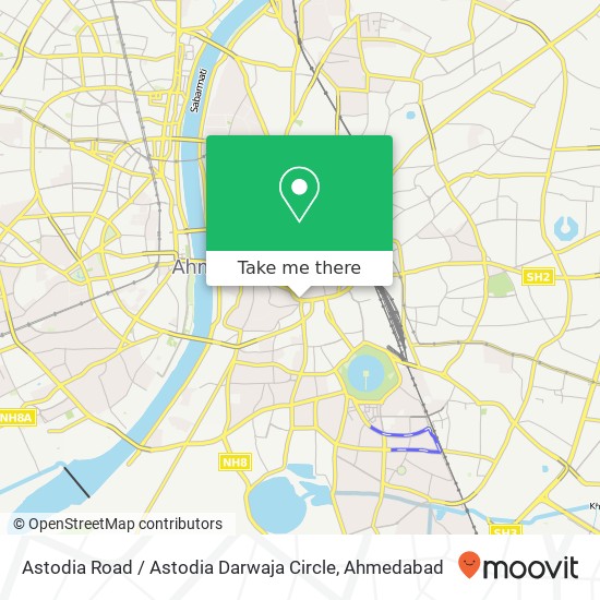 Astodia Road / Astodia Darwaja Circle map