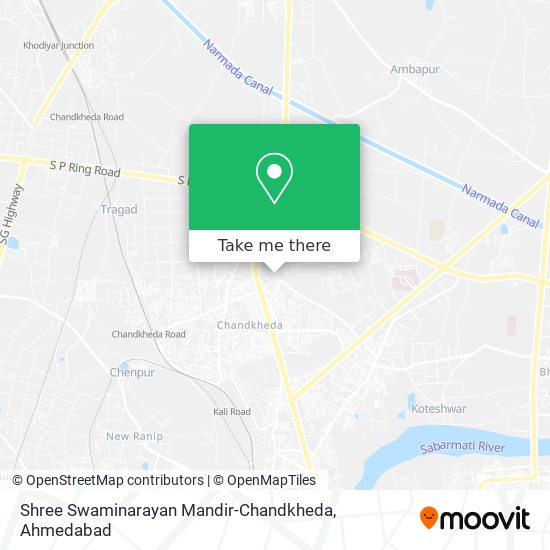 Shree Swaminarayan Mandir-Chandkheda map