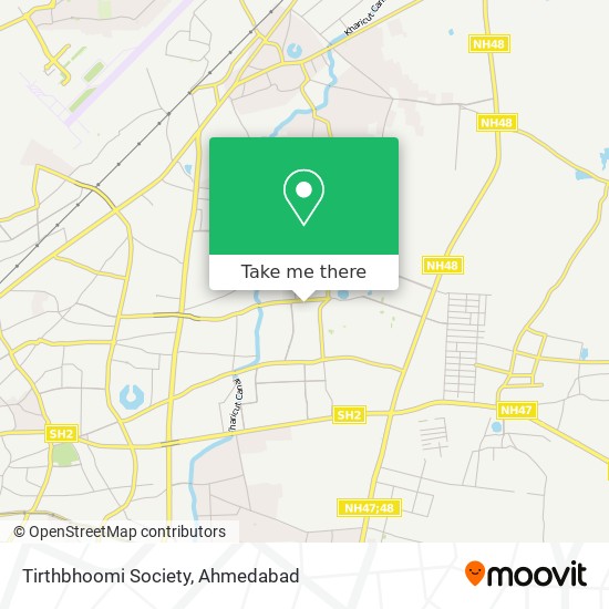 Tirthbhoomi Society map