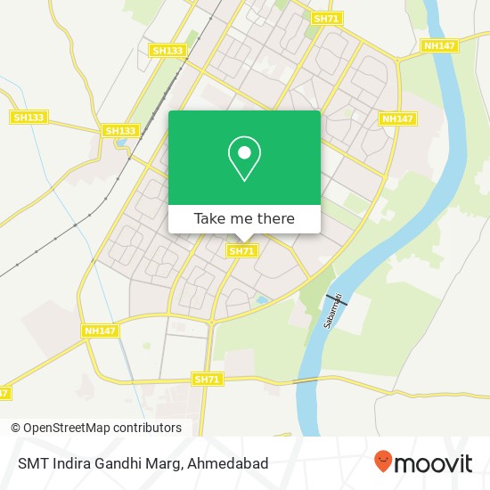 SMT Indira Gandhi Marg map