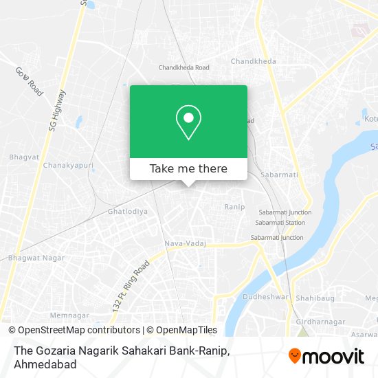 The Gozaria Nagarik Sahakari Bank-Ranip map