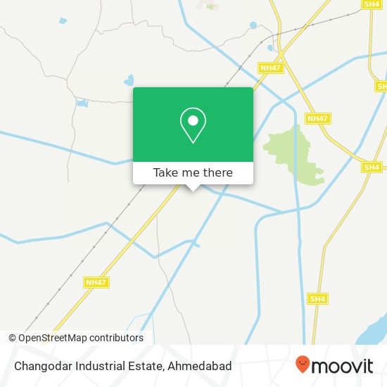 Changodar Industrial Estate map