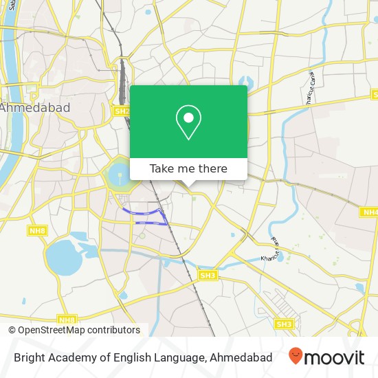 Bright Academy of English Language map