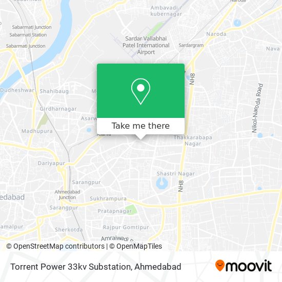 Torrent Power 33kv Substation map