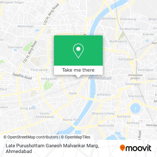 Late Purushottam Ganesh Malvankar Marg map