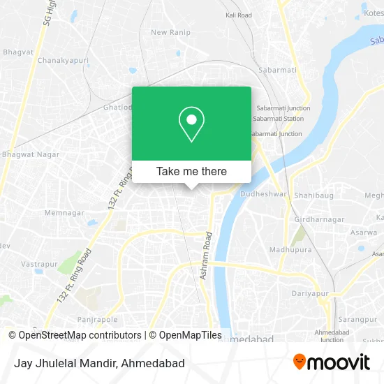 Jay Jhulelal Mandir map