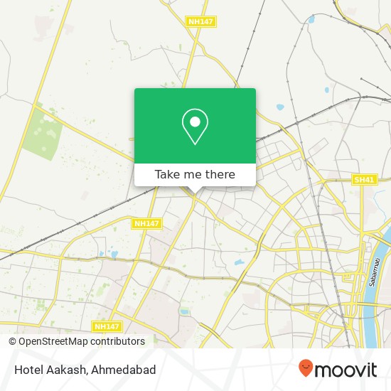 Hotel Aakash map