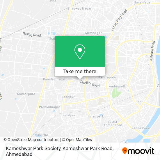 Kameshwar Park Society, Kameshwar Park Road map