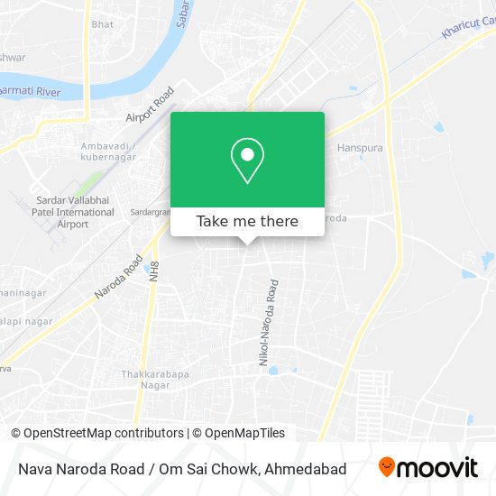 Nava Naroda Road / Om Sai Chowk map