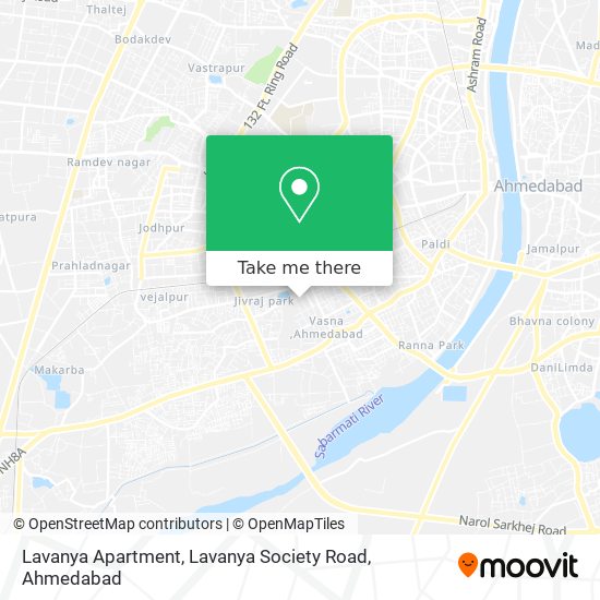 Lavanya Apartment, Lavanya Society Road map