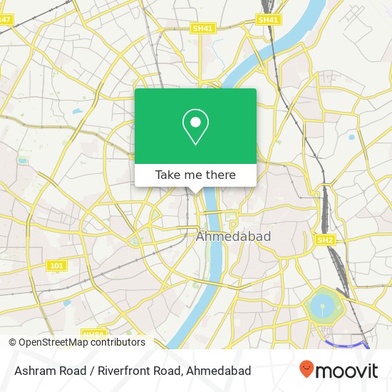 Ashram Road / Riverfront Road map