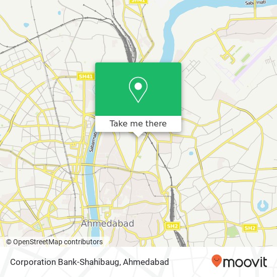 Corporation Bank-Shahibaug map