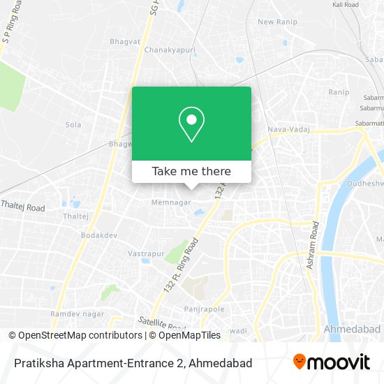 Pratiksha Apartment-Entrance 2 map