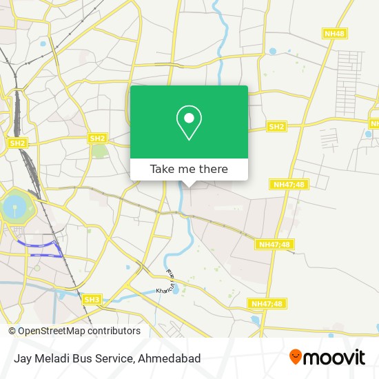 Jay Meladi Bus Service map