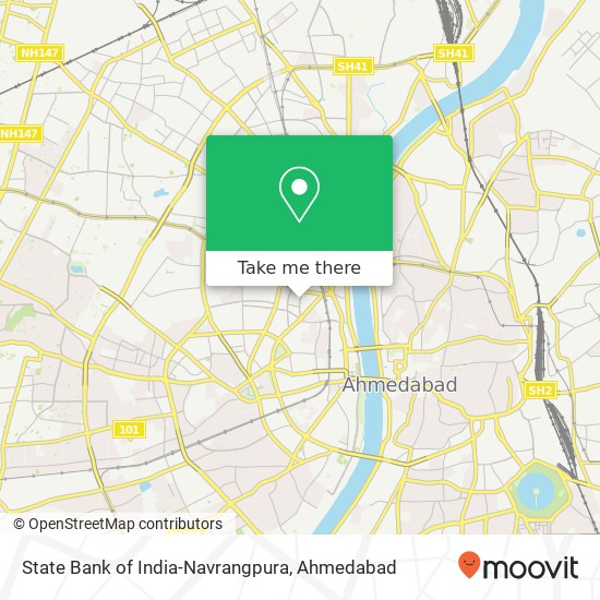State Bank of India-Navrangpura map