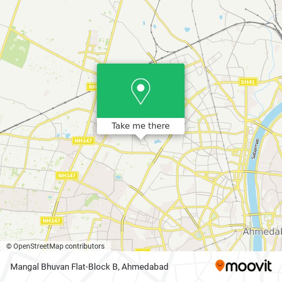 Mangal Bhuvan Flat-Block B map