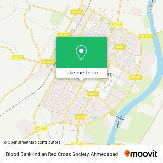 Blood Bank-Indian Red Cross Society map