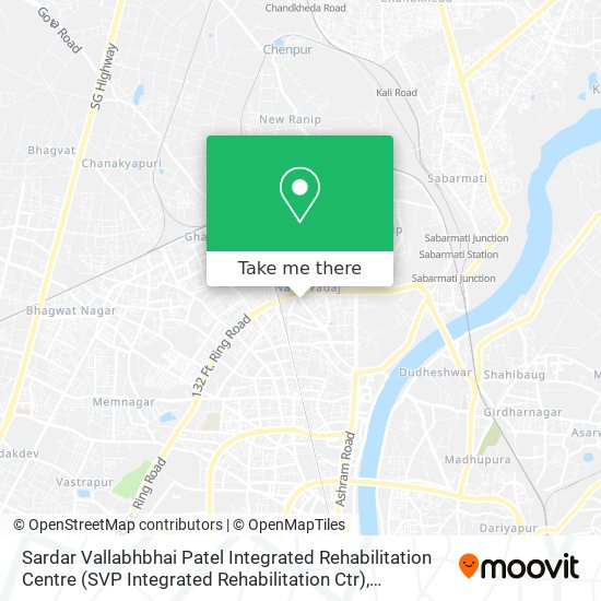 Sardar Vallabhbhai Patel Integrated Rehabilitation Centre (SVP Integrated Rehabilitation Ctr) map