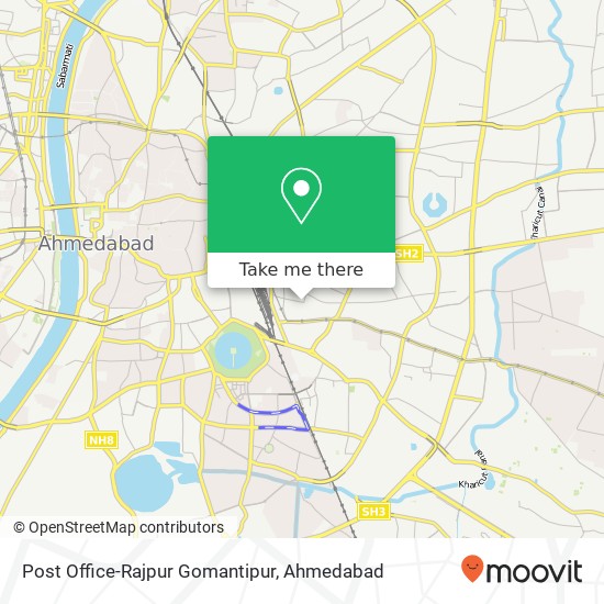 Post Office-Rajpur Gomantipur map