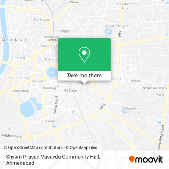 Shyam Prasad Vasavda Community Hall map