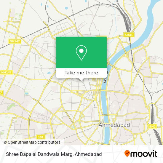 Shree Bapalal Dandwala Marg map
