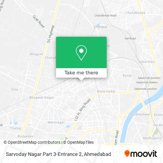 Sarvoday Nagar Part 3-Entrance 2 map