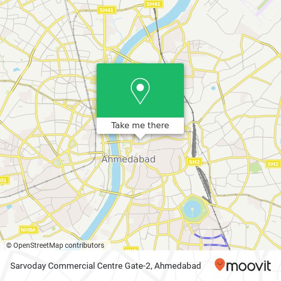 Sarvoday Commercial Centre Gate-2 map