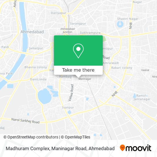 Madhuram Complex, Maninagar Road map