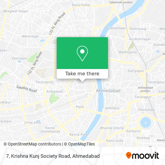 7, Krishna Kunj Society Road map