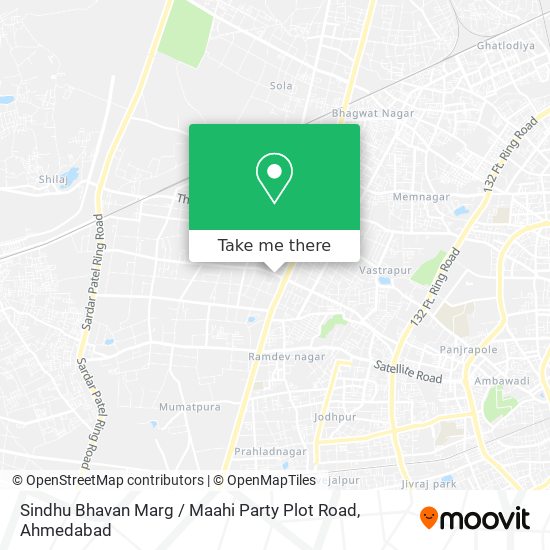 Sindhu Bhavan Marg / Maahi Party Plot Road map