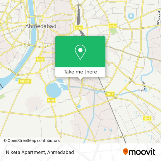 Niketa Apartment map