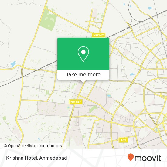 Krishna Hotel map