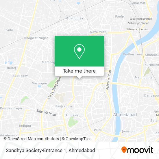 Sandhya Society-Entrance 1 map