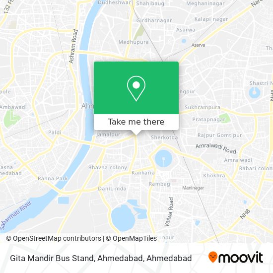 Gita Mandir Bus Stand, Ahmedabad map
