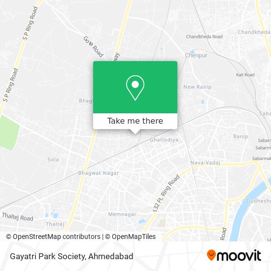 Gayatri Park Society map
