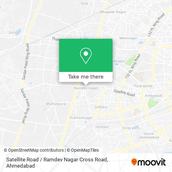 Satellite Road / Ramdev Nagar Cross Road map