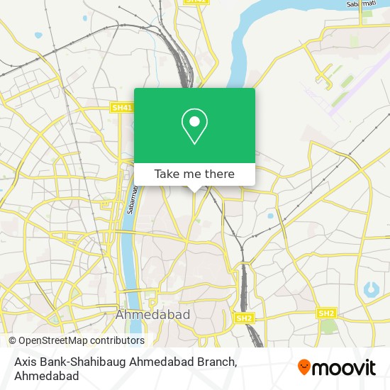 Axis Bank-Shahibaug Ahmedabad Branch map