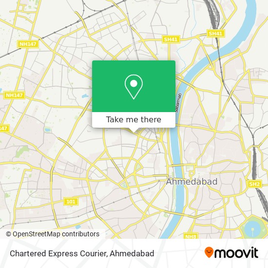Chartered Express Courier map