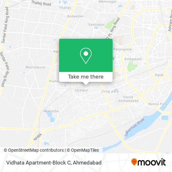 Vidhata Apartment-Block C map