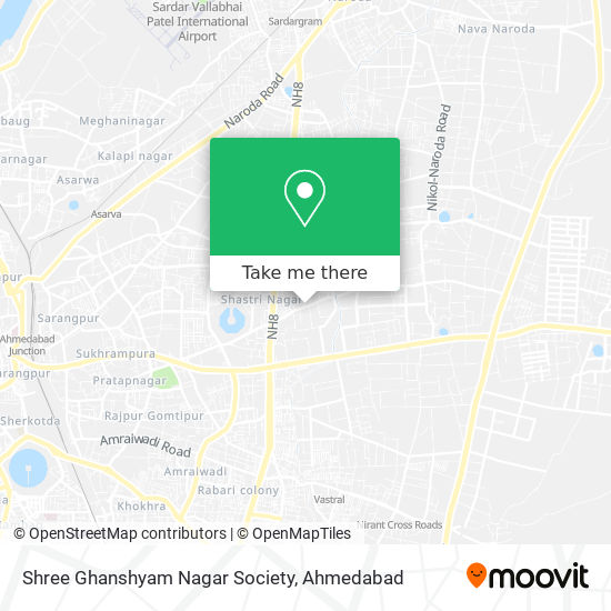 Shree Ghanshyam Nagar Society map