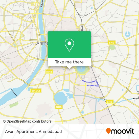 Avani Apartment map
