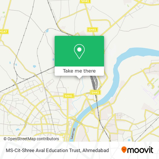 MS-Cit-Shree Aval Education Trust map