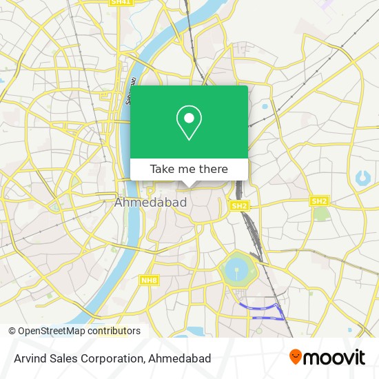 Arvind Sales Corporation map
