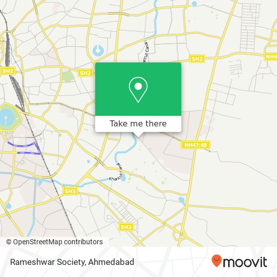 Rameshwar Society map