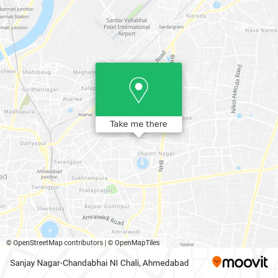 Sanjay Nagar-Chandabhai NI Chali map